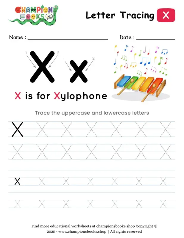 Tracing the Letter X