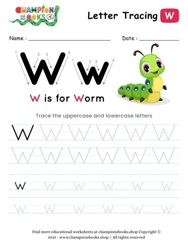 Tracing the Letter W