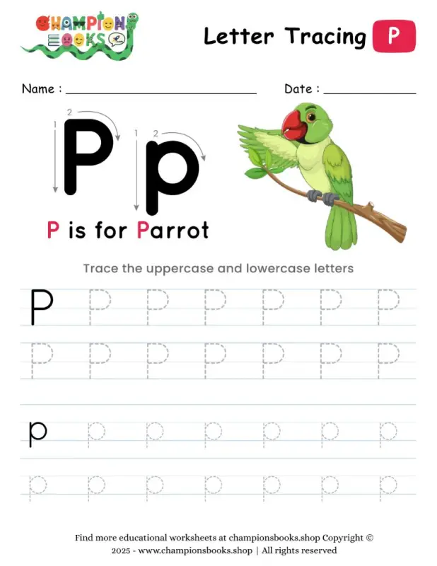 Tracing the Letter P