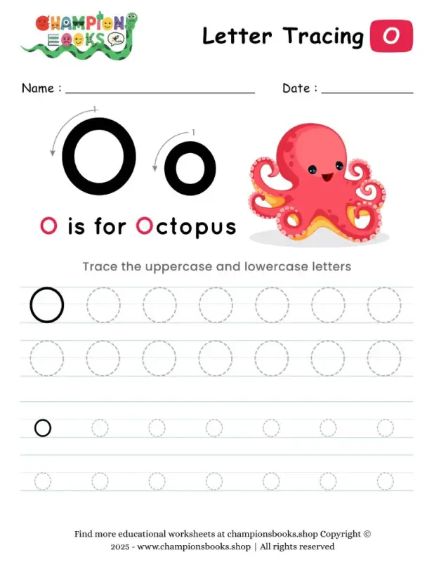 Tracing the Letter O