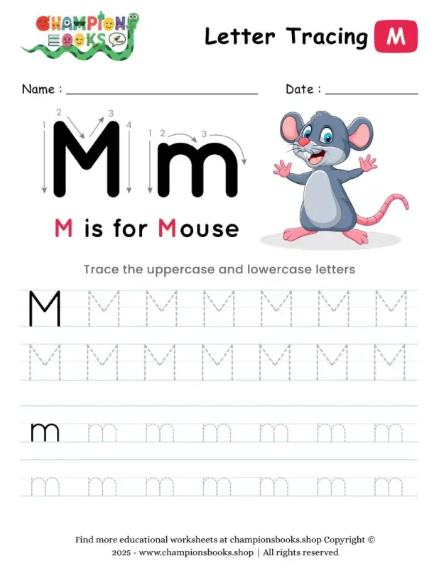 Tracing the Letter M