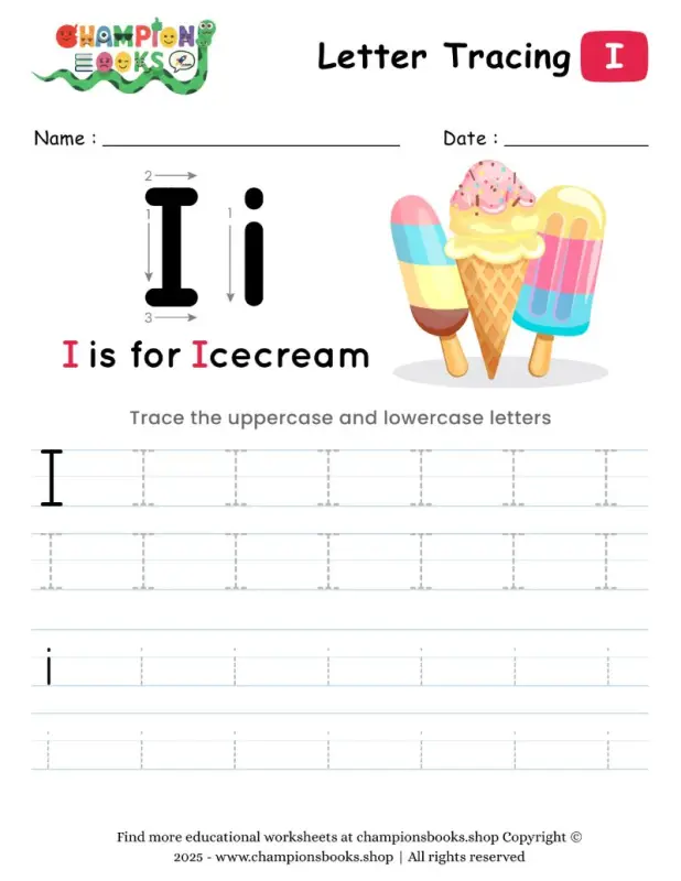 Tracing the Letter I