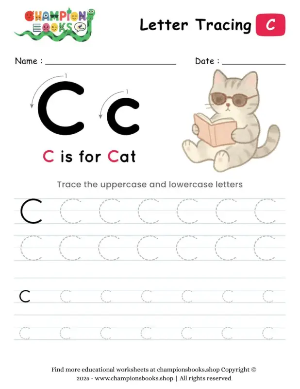 Tracing the Letter C