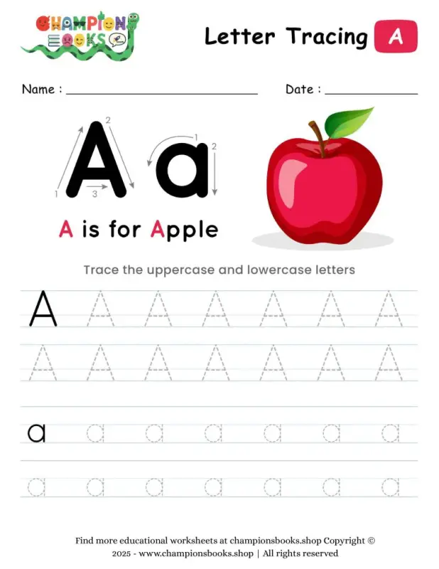 Tracing the Letter A