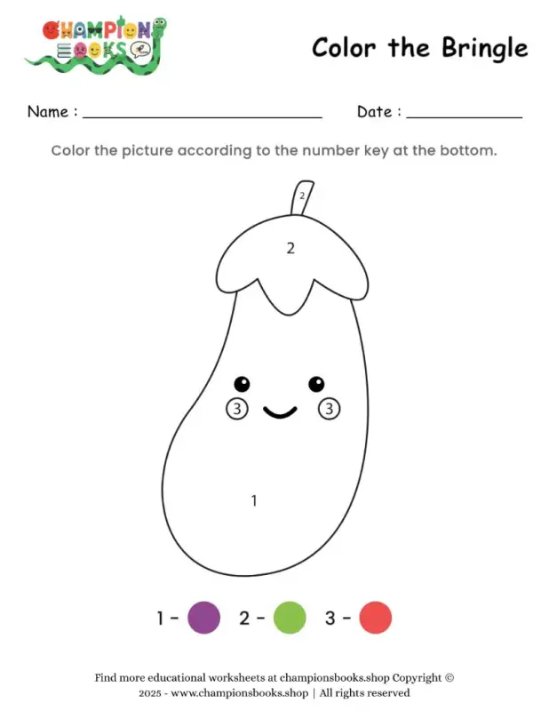 Color the Bringle Worksheet