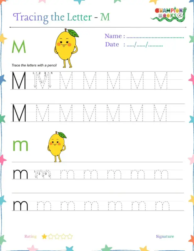 Tracing the Letter Mm