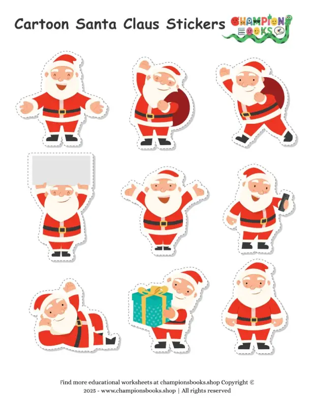 Santa Claus Stickers