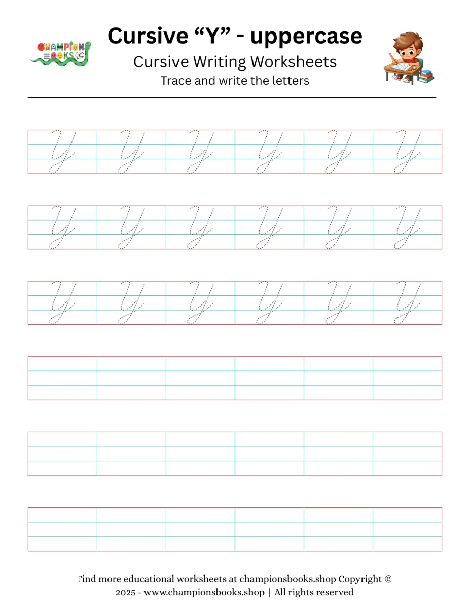 Cursive “Y” - uppercase