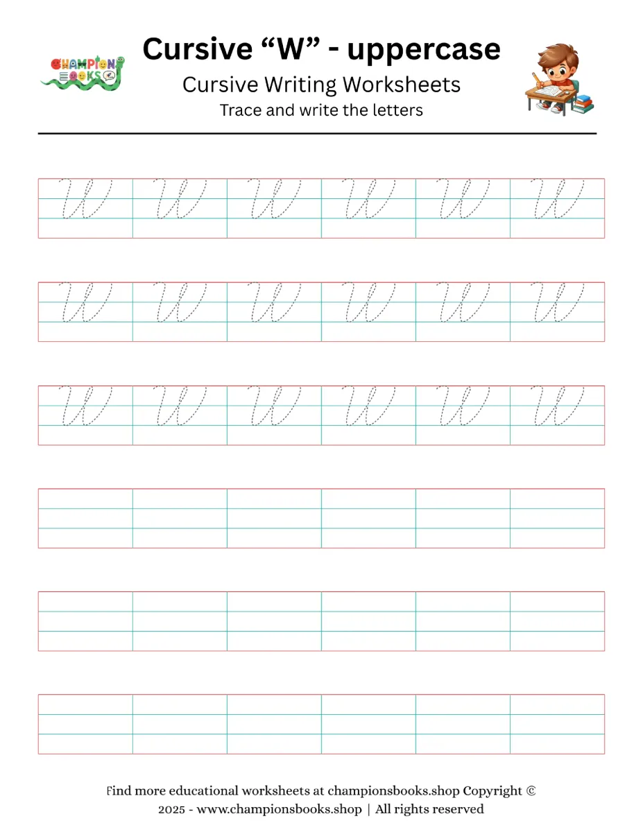Cursive “W” - uppercase