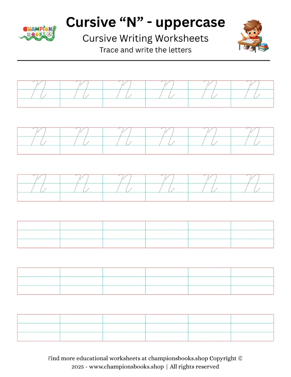 Cursive “N” - uppercase