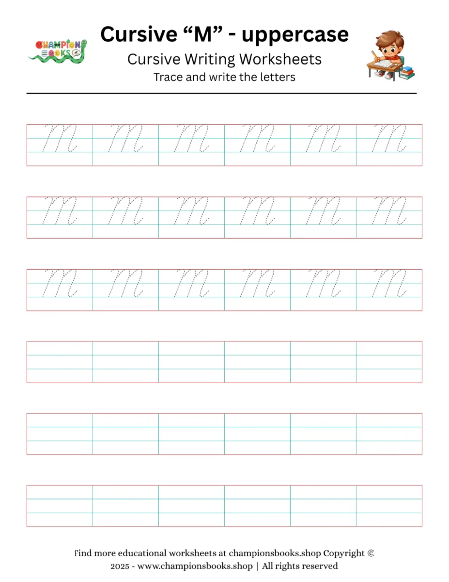 Cursive “M” - uppercase