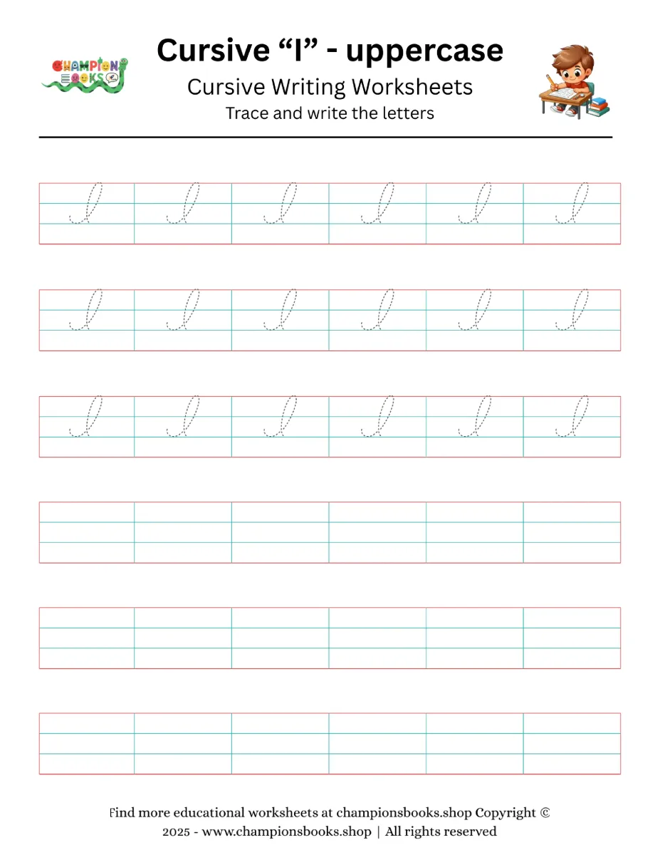Cursive “I” - uppercase