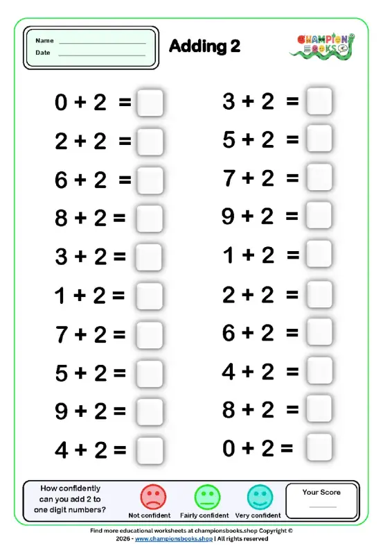 Champions Books: Addition Practice 2 : Fun Grade 1 Math Worksheet & Practice
