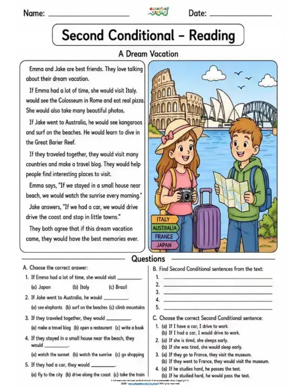 Master Second Conditional: Reading & Grammar Practice
