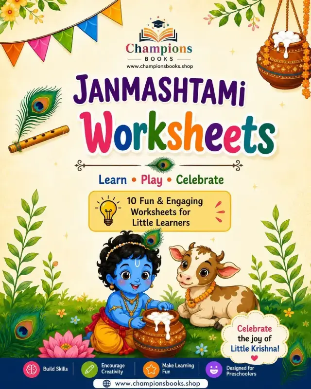 Janmashtami Worksheets for Preschoolers | Champions Books