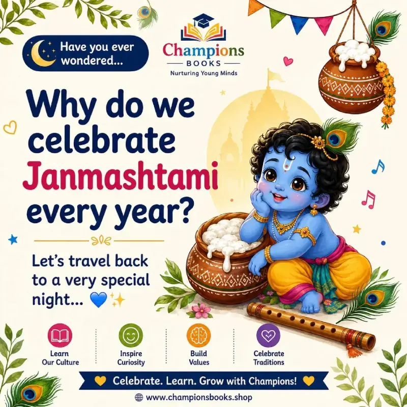 Why Do We Celebrate Janmashtami? Kids Festival Book