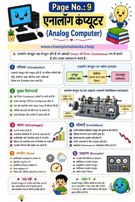 Learn Analog Computer in Hindi - Types, Features & Uses